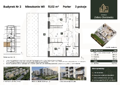 3 pokoje, 51 m² + ogródek 60 m² | Ruda Śląska | Zielona Chorzowska