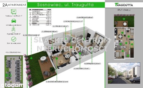 Nowoczesny Apartament OGRÓD Green House Traugutta