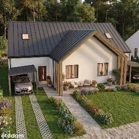 Energooszczędne domy w zabudowie bliźniaczej z dużym ogrodem