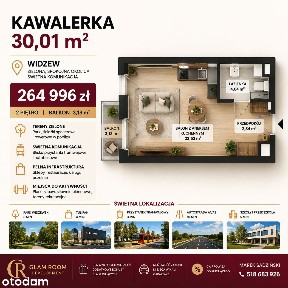 Kawalerka | Widzew | Balkon | Parking | 264 996 zł | Najem | CKD