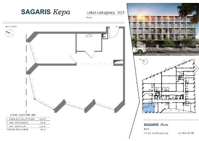 Sagaris Kępa - nowoczesne lokale usługowe blisko Rynku - lokal 003