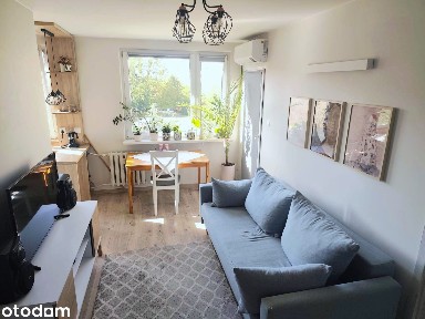 Jasne, funkcjonalne 34m² z loggią i klimatyzacją | Psie Pole-Zawidawie