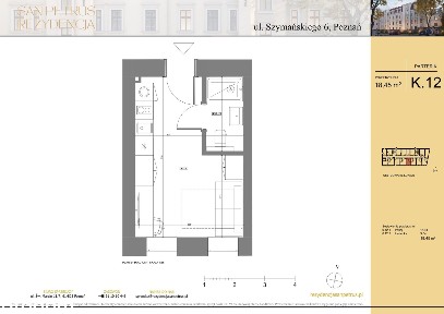 1-pokojowe mieszkanie 18m2 Bez Prowizji