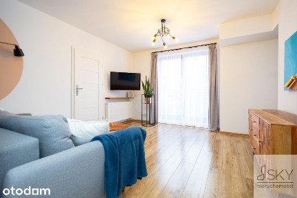Nowoczesne 46m² | Blisko centrum | Parking | Patio