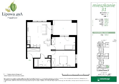3-pokojowe mieszkanie 58m2 + balkon Bez Prowizji