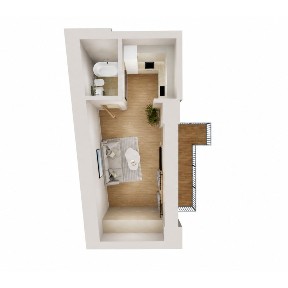1-pok. 27,57 m² | Stradom | ul. św. Agnieszki