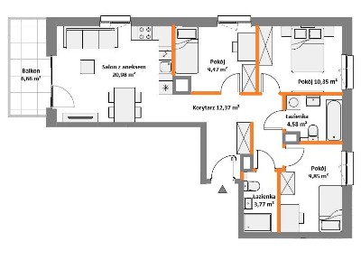Apartament idealny dla rodziny! * 4 pokoje * 2 łazienki * Widok na las
