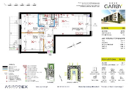 3-pokojowe mieszkanie 50m2 + balkon Bezpośrednio