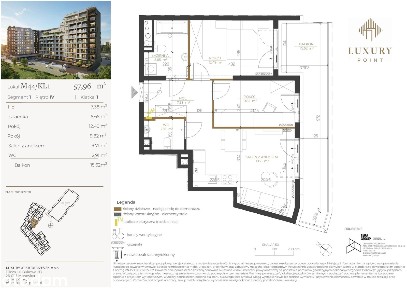 3-pokojowe mieszkanie 59m2 + balkon