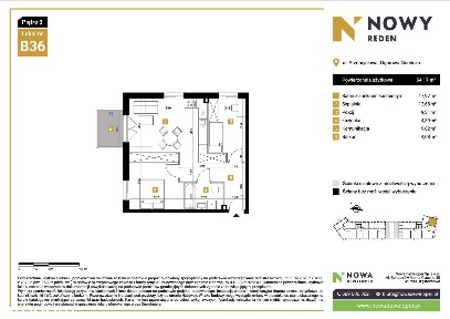 3 POKOJE, BALKON, MIESZKANIE NAROŻNE, CENA 7800ZŁ/M2, NOWY REDEN II