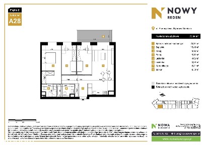 4 POKOJE, BALKON, NOWY REDEN II- OFERTA PROMOCYJNA, NOWOŚĆ!