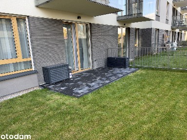 Mieszkanie 2-pokojowe z ogródkiem, pierwszy najem, klimatyzacja