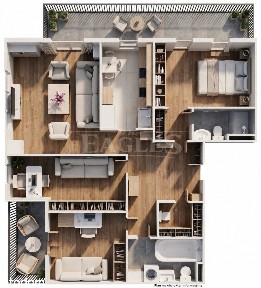 Apartament 96,41m² | 4 pokoje | 2 balkony| Mokotów