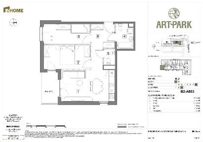 3-pokojowe mieszkanie 55m2 + balkon