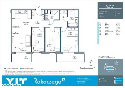 4-pokojowe mieszkanie 81m2 + balkon Bez Prowizji