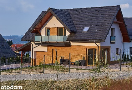 Nowy dom z panoramą Beskidów, 5 minut od Szczyrku, Fv vat, bez Pcc