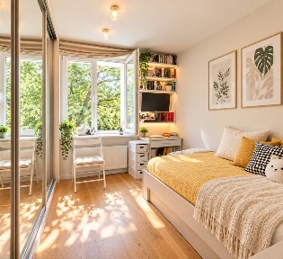 Eleganckie mieszkanie 35 m² z kominkiem - Olsztyn, ul. Reymonta