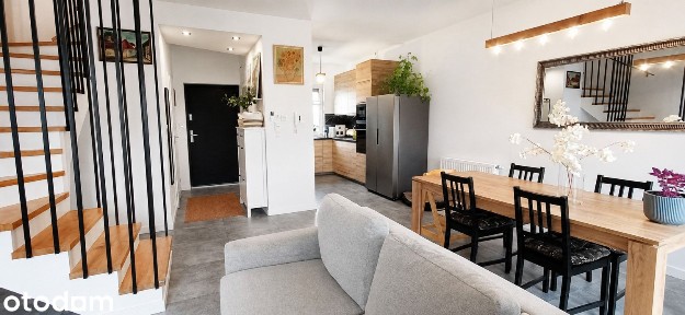 Segment 86m², 4 pok,Słomin k.Janek,ogród 42m² z tarasem,garaż,m.post.