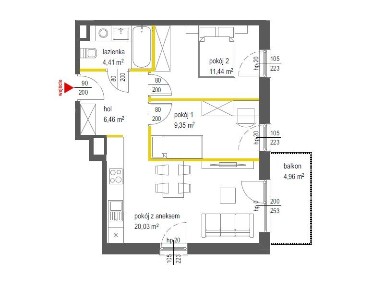 HIT! Twoje nowe 4 kąty | 3 pokoje | Dobrze zaprojektowanie mieszkanie!