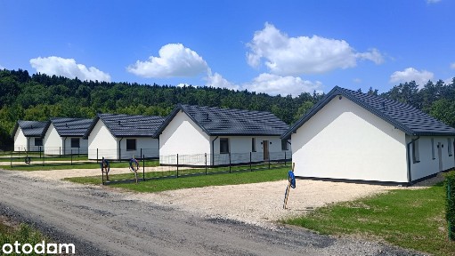 Dom Parterowy 84m2 działka 600m2, stan deweloperski, pompa, rekuperat