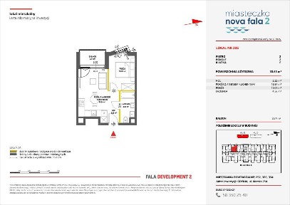 2-pokojowe mieszkanie 33m2 + balkon Bez Prowizji