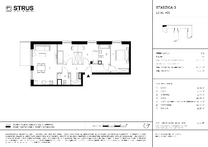 4-pokojowe mieszkanie 69m2 + balkon