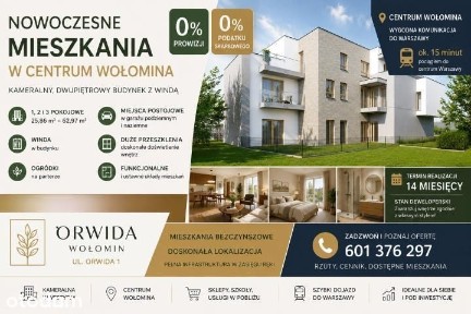 Nowe mieszkanie 2 pokojowe 48, 87 m2, 0% prowizji