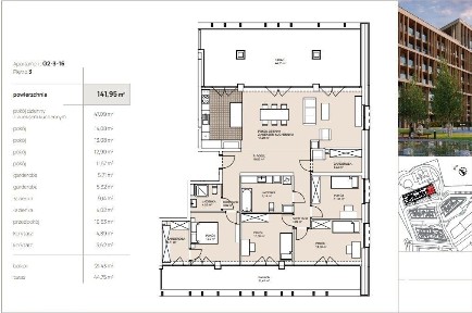 141,95 m² | 5 pokoi | Taras i balkon 66 m² | Stare Miasto