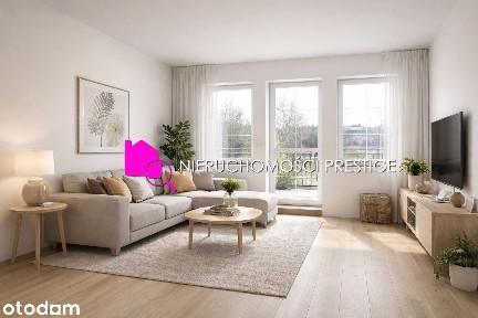 Apartament 2 pokojowy z dużym balkonem i ogrzewaniem podłogowym.