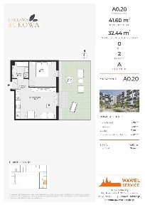 2-pokojowe mieszkanie 41m2 + ogródek