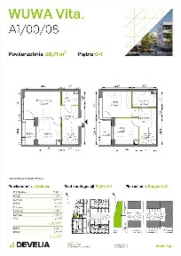 3-pokojowe mieszkanie 60m2 + 2 balkony