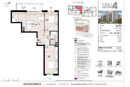 3-pokojowe mieszkanie 68m2 + balkon Bez Prowizji