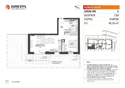 2-pokojowe mieszkanie 49m2 + ogródek