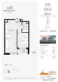 2-pokojowe mieszkanie 41m2 + loggia Bez Prowizji