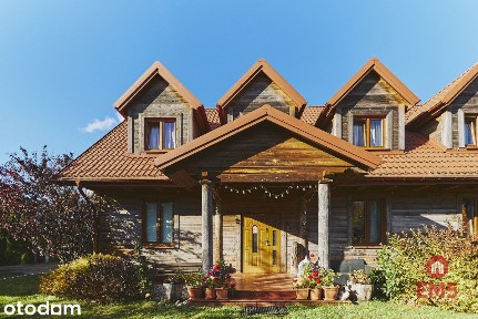 Dom drewniany 230 m² z 5 pokojami i salą na 40 osób