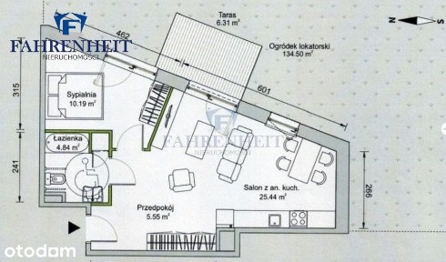 2 pokoje, Ogrod 135 m2 z altaną