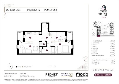 3-pokojowe mieszkanie 64m2 + 2 ogródki