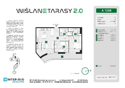 3-pokojowy apartament 66m2 Bez Prowizji