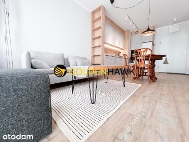 Duża kawalerka z osobną częścią sypialną, Centrum