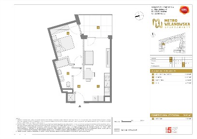 2-pokojowe mieszkanie 38m2 + loggia
