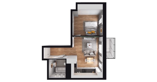 2-pokojowe mieszkanie 38m2 + balkon Bez Prowizji