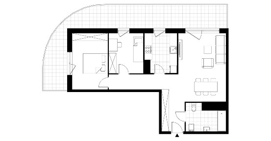 3-pokojowe mieszkanie 69m2 + loggia