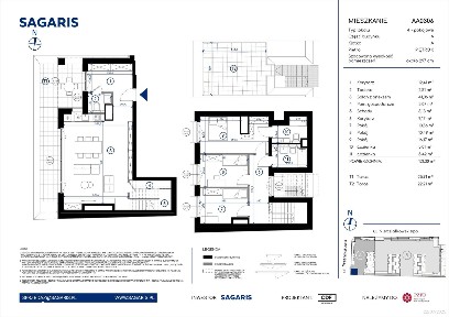 4-pokojowe mieszkanie 120m2 + 2 tarasy