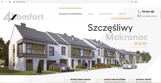 Dom szeregowy Mokronos Dolny Wrocław - bez prowizji- GOTOWY DO ODBIORU